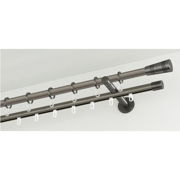 GARDINIA Gardinenstange Chicago, Ø 20 mm, Fixmaß, mit Bohren, Metall, Serie Einzelprogramm Chicago Ø 20 mm
