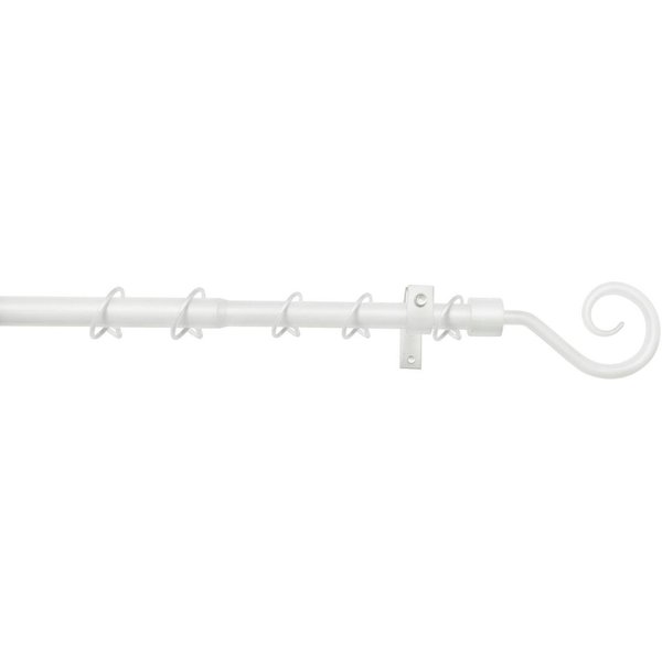GARDINIA Gardinenstange Set Metall, Ø 16 mm, 1-läufig, ausziehbar, mit Bohren, verschraubt, 1-Lauf
