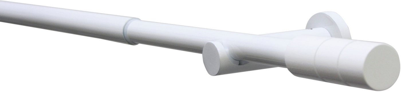 GARDINIA Gardinenstange Set Metall, Ø 19 mm, 1-läufig, ausziehbar, mit Bohren, verschraubt, Aluminium, 1-Lauf – Bild 3 von 5