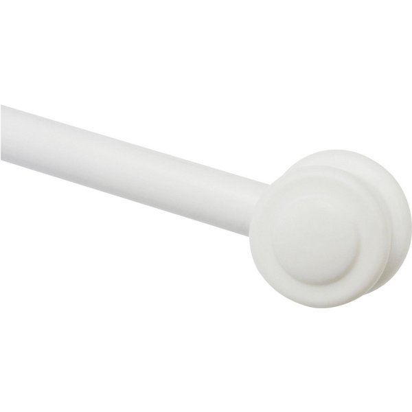 GARDINIA Gardinenstange Vitragestange Metall, Ø 12 mm, 1-läufig, kürzbar, mit Bohren, geklebt, verschraubt, Kunststoff, Metall, Serie Vitragestange Nevada Ø 12 