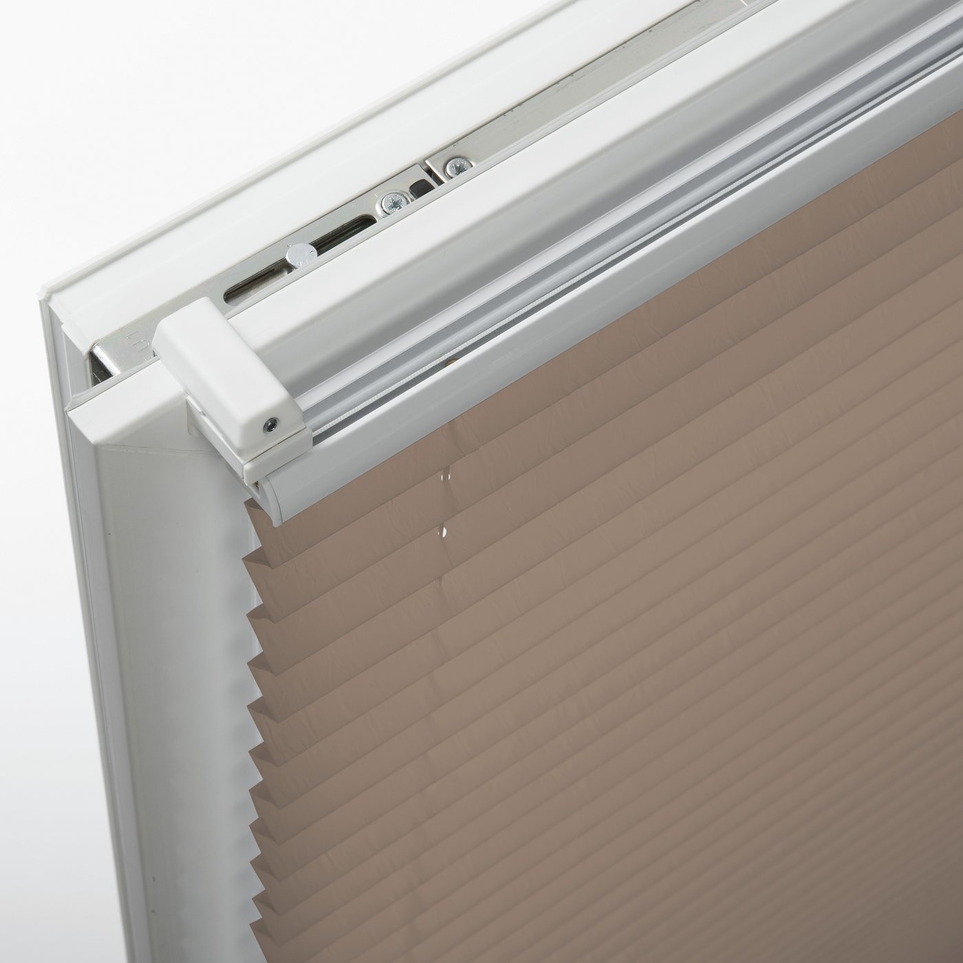 GARDINIA Plissee EASYFIX mit 2 Bedienschienen, Lichtschutz, ohne Bohren, verspannt, Klemmfix, in der Breite kürzbar – Bild 4 von 5