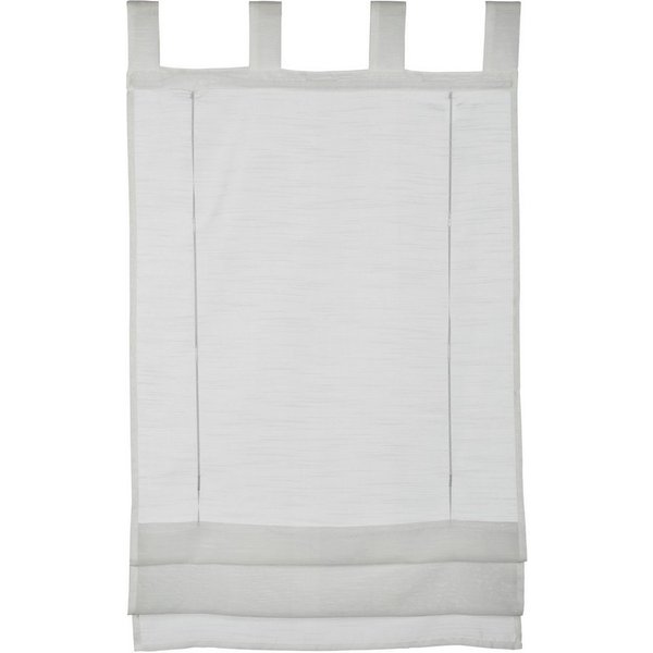 GARDINIA Raffrollo Voile Schlaufen, mit Schlaufen, ohne Bohren, freihängend, mit Satinbänder