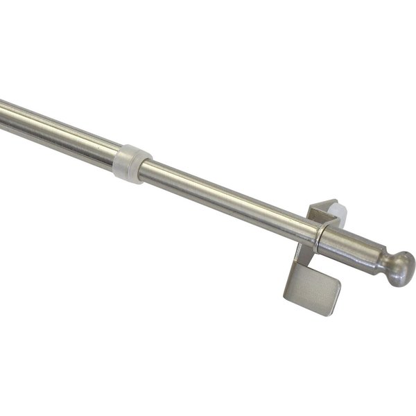 GARDINIA Scheibenstange Klemmstange Filigrano Kugel, Ø 10 mm, ausziehbar, ohne Bohren, geklemmt, Serie Press&Go