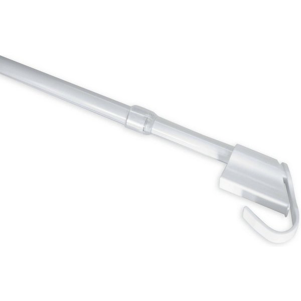 GARDINIA Scheibenstange Spannvitrage, Ø 9 mm, 1-läufig, ausziehbar, ohne Bohren, geklemmt, Serie Klemmvitrage Ø 10/12 mm