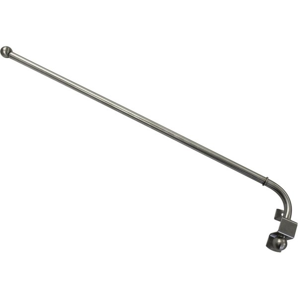 GARDINIA Schwenkstange Metall, Ø 12 mm, ausziehbar, mit Bohren, vielseitig einsetzbar
