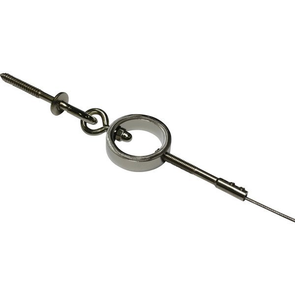 GARDINIA Seilspanngarnitur Ring, Gardinen, Vorhänge, (1-St), Nur auf festem Untergrund montieren
