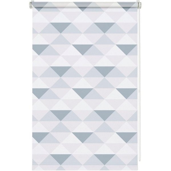 Seitenzugrollo Easyfix Rollo Triangle, GARDINIA, Lichtschutz, mit Bohren/ohne Bohren, freihängend, Klemm- oder Schraubmontage, mit Triangle Motiv