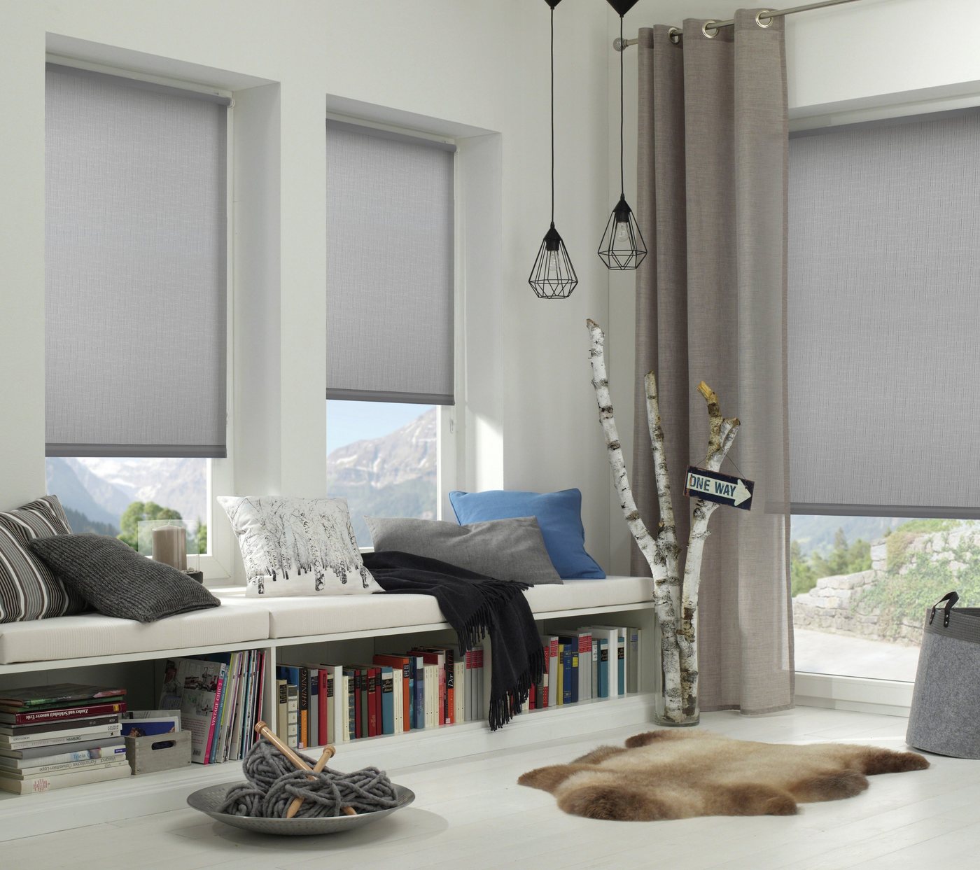 Seitenzugrollo EASYFIX Rollo Uni, GARDINIA, Lichtschutz, ohne Bohren, freihängend, Klemmfix, Schraubmontage möglich – Bild 2 von 5