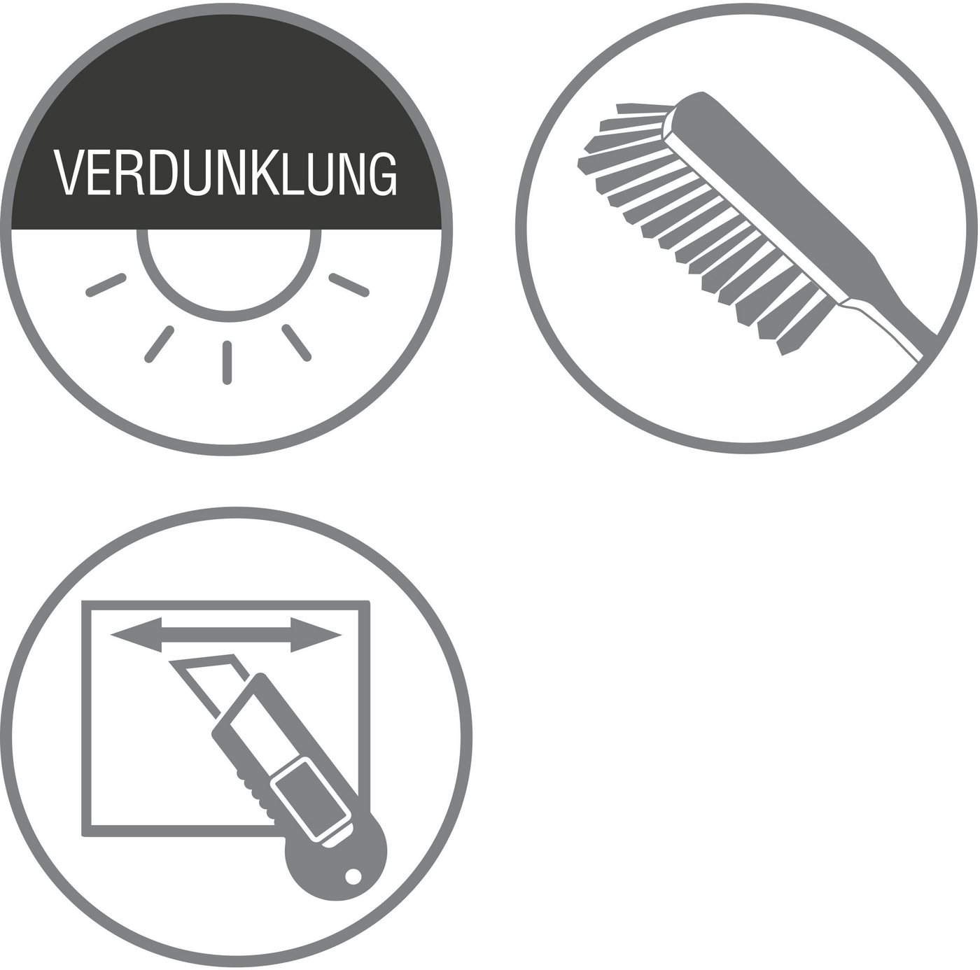 Seitenzugrollo Uni-Rollo Verdunkelung, GARDINIA, verdunkelnd, mit Bohren, freihängend, verschraubt, Abschlussprofil in weiß – Bild 5 von 5