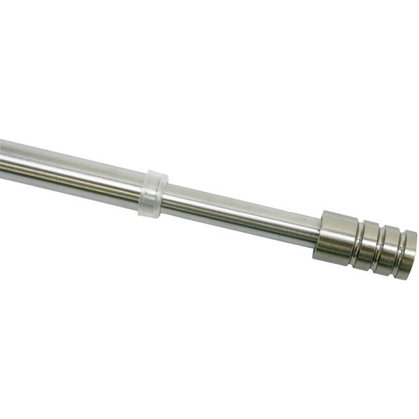 GARDINIA Vitragenstange, Ø 10 mm, 1-läufig, ausziehbar, ohne Bohren, verschraubt, Serie Vitragestange Zylinder Ø 10 mm