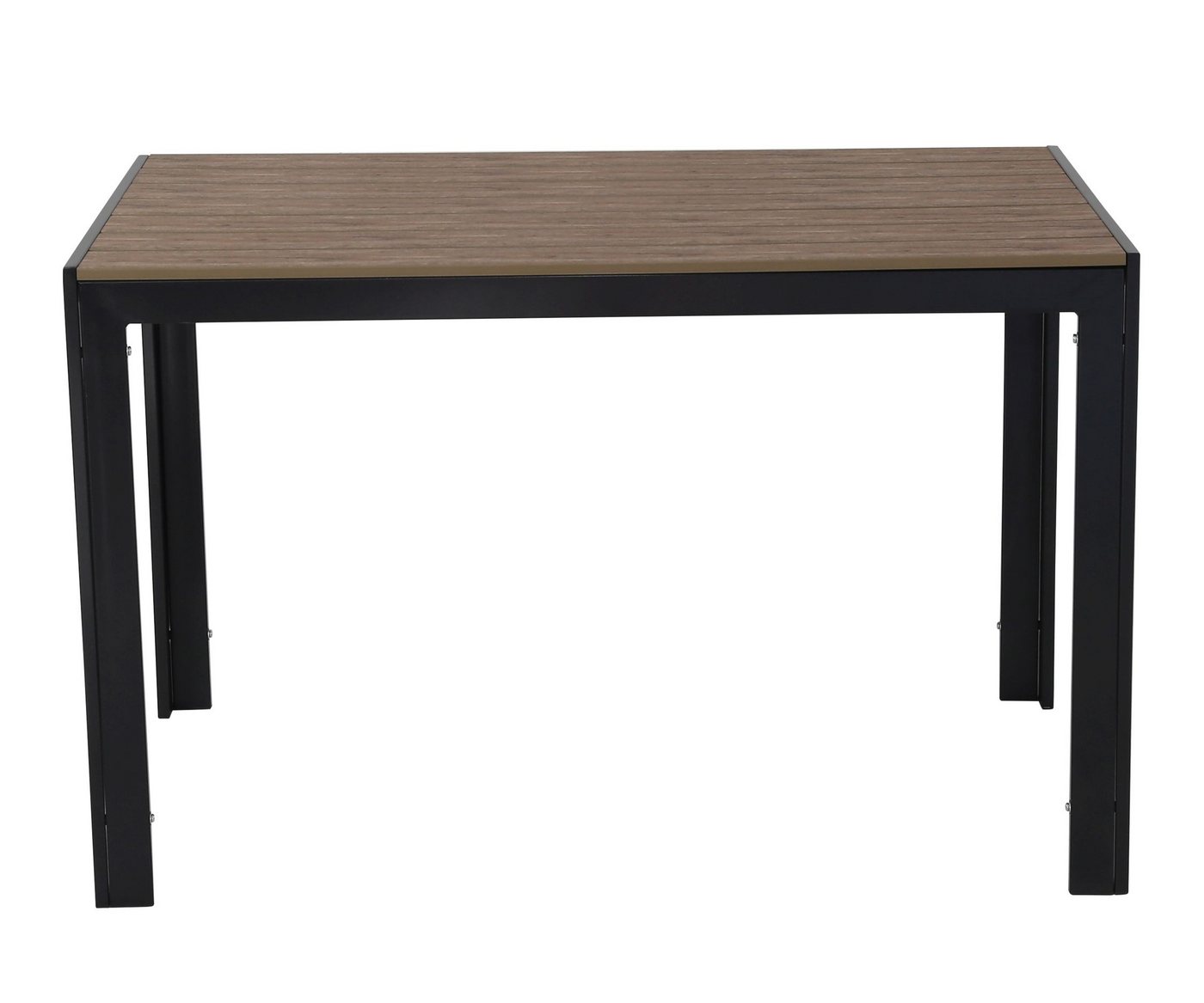 Gardissimo Gartentisch Alma rechteckig anthrazit, 120 x 70 cm Balkontisch (Spar-Set, 1-St., 1 Esstisch), Holz-Look / Aluminium / wetterfest / pflegeleicht – Bild 4 von 5