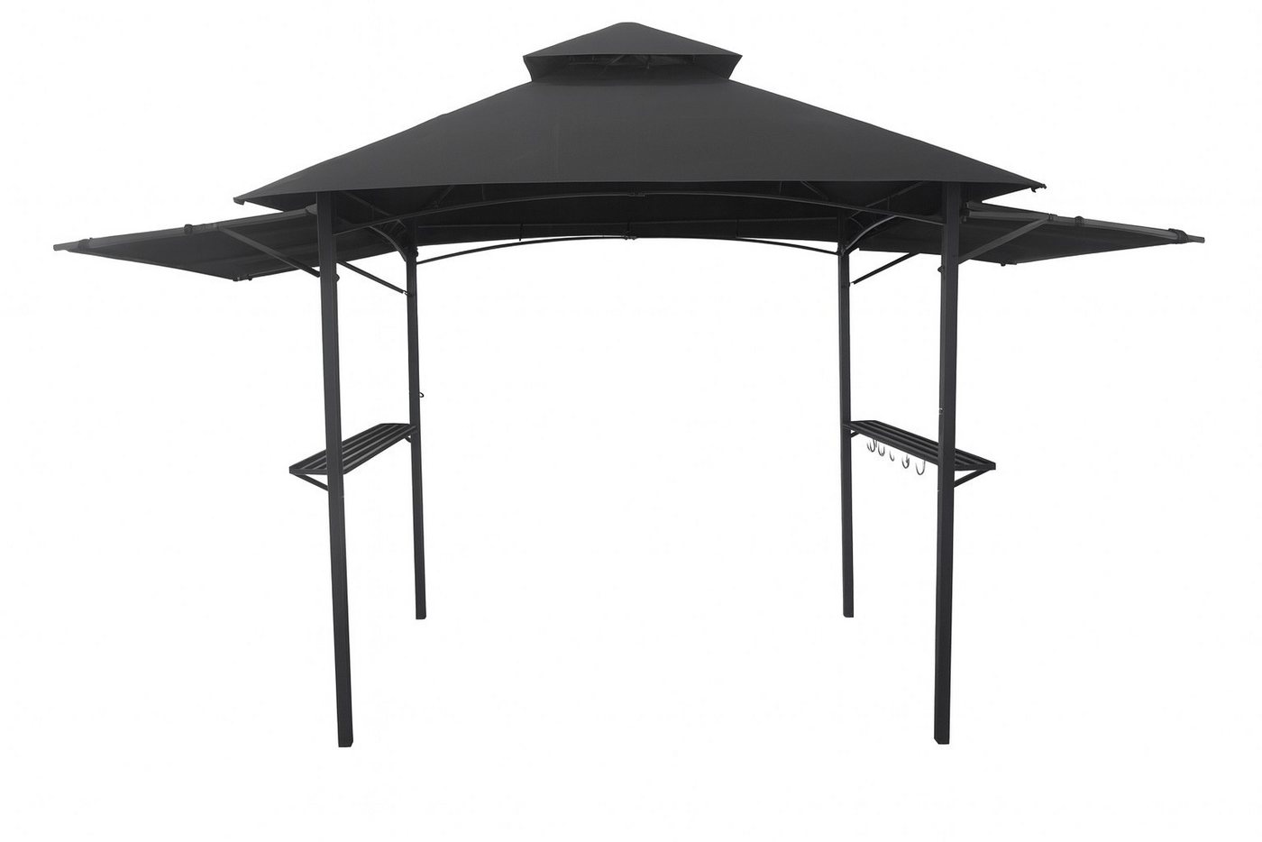 Gardissimo Grillpavillon Raucherpavillon Braai, (Spar-Set, komplett-Set), mit zwei klappbaren Seitenteilen – Bild 2 von 5