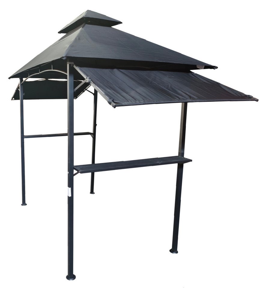 Gardissimo Grillpavillon Raucherpavillon Braai, (Spar-Set, komplett-Set), mit zwei klappbaren Seitenteilen – Bild 5 von 5