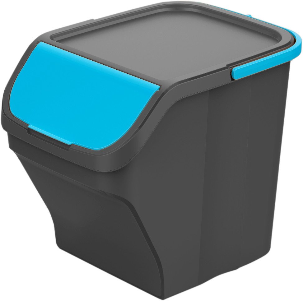 Gardissimo Mülltrennsystem Stack 4 tlg. Mülleimer Mülltrenner Abfalleimer 100 Liter, 4 Eimer mit je 25 Liter Fassungsvermögen – Bild 5 von 5