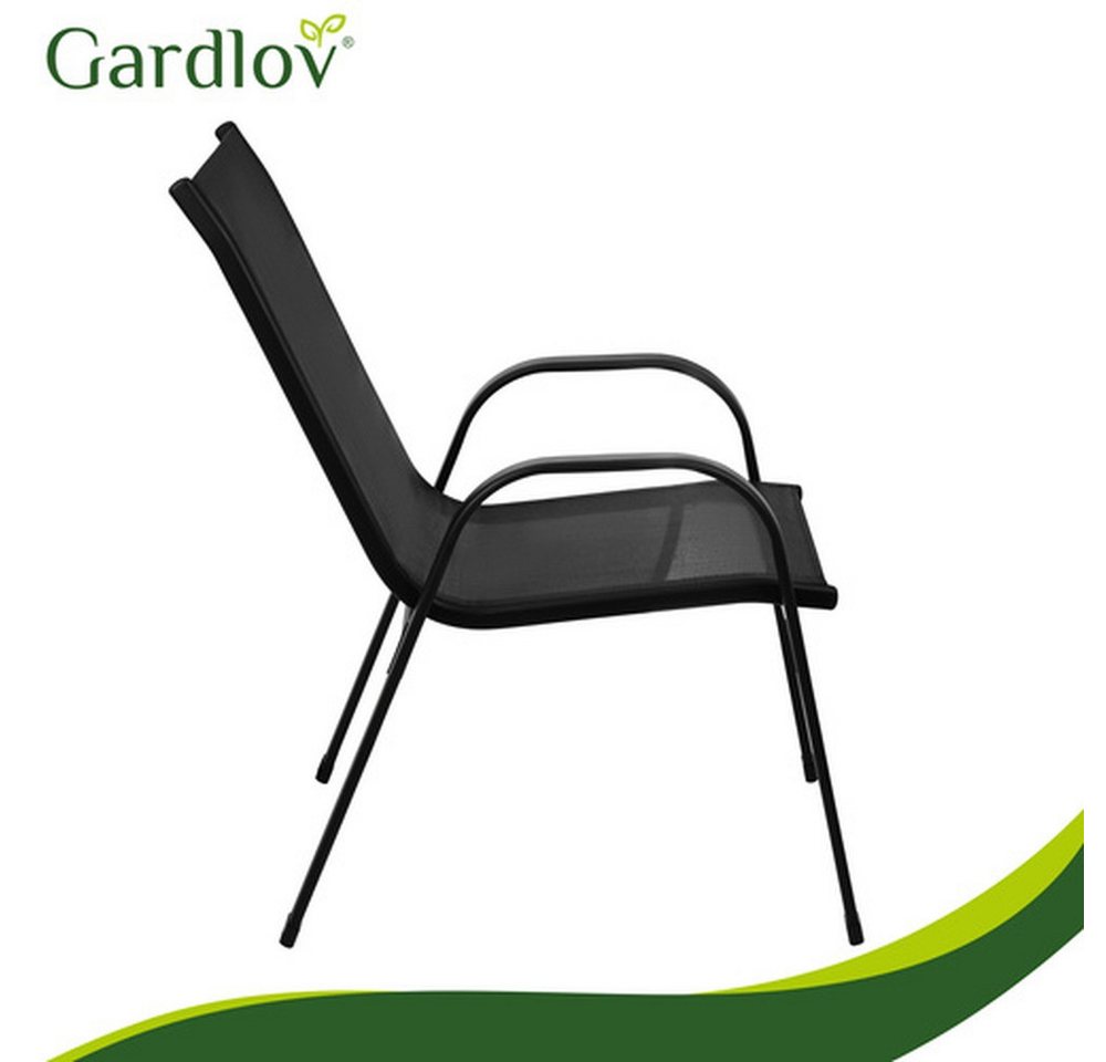 Gardlov Gartenlounge-Set Gartenmöbel Balkonmöbel, (Spar-Set, wetterfest), stapelbare Stühle, UV-beständige Materialien und einfache Reinigung – Bild 4 von 5