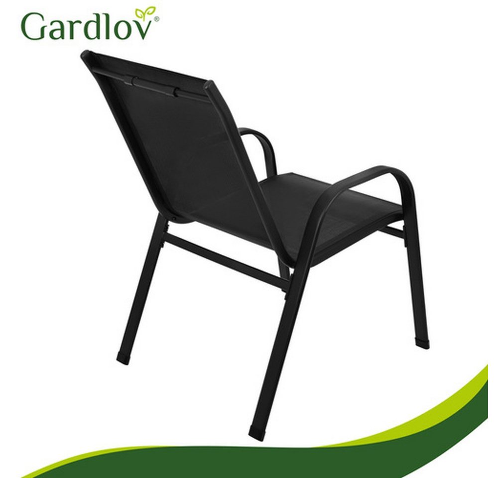 Gardlov Gartenlounge-Set Gartenmöbel Balkonmöbel, (Spar-Set, wetterfest), stapelbare Stühle, UV-beständige Materialien und einfache Reinigung – Bild 5 von 5