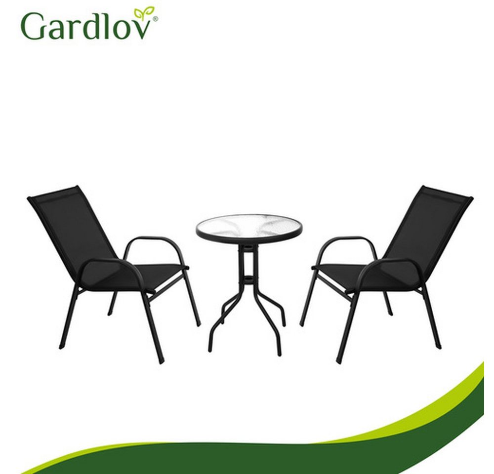 Gardlov Gartenlounge-Set Gartenmöbel Balkonmöbel, (Spar-Set, wetterfest), stapelbare Stühle, UV-beständige Materialien und einfache Reinigung – Bild 3 von 5