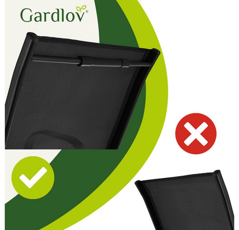 Gardlov Gartenlounge-Set Gartenmöbel Balkonmöbel, (Spar-Set, wetterfest), stapelbare Stühle, UV-beständige Materialien und einfache Reinigung – Bild 4 von 5