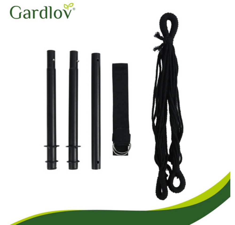 Gardlov Hängesessel Garten-Hängesessel Schaukel Storchennest mit Kissen, 3 Farben Auswahl & bis 150 kg & 2 Kissen inklusive & Metallstange – Bild 5 von 5