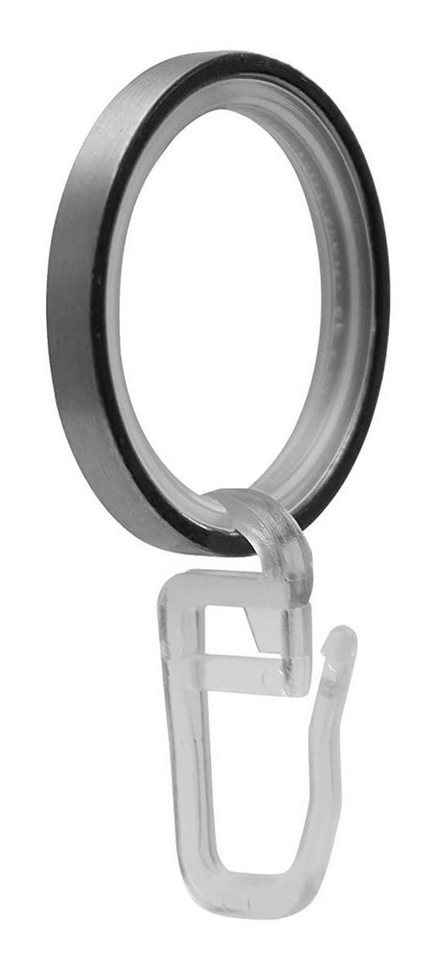 Garduna Gardinenring FLACHRINGE, Set, mit Gleiteinlage, ø16mm und ø20mm Gardinenstangen, (Set, 100-St) – Bild 2 von 5
