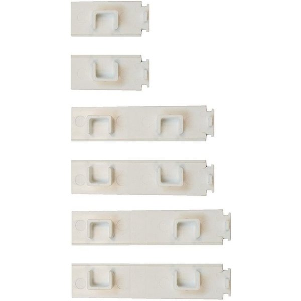 Garduna Gardinenschiene Enddeckel für Kunststoff-Gardinenschiene, 2-läufig, Kunststoff