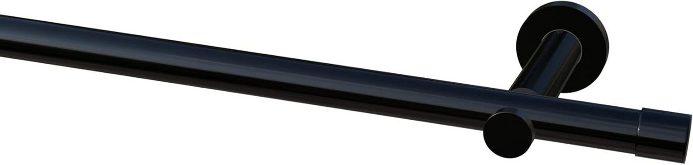 Garduna Gardinenstange Ø 20mm / 1- oder 2-Lauf, 1-läufig, kürzbar, Metall, 2-lauf 1-lauf, Gardinenstange komplett, hochwertig, Fixmaß, 20mm – Bild 2 von 5
