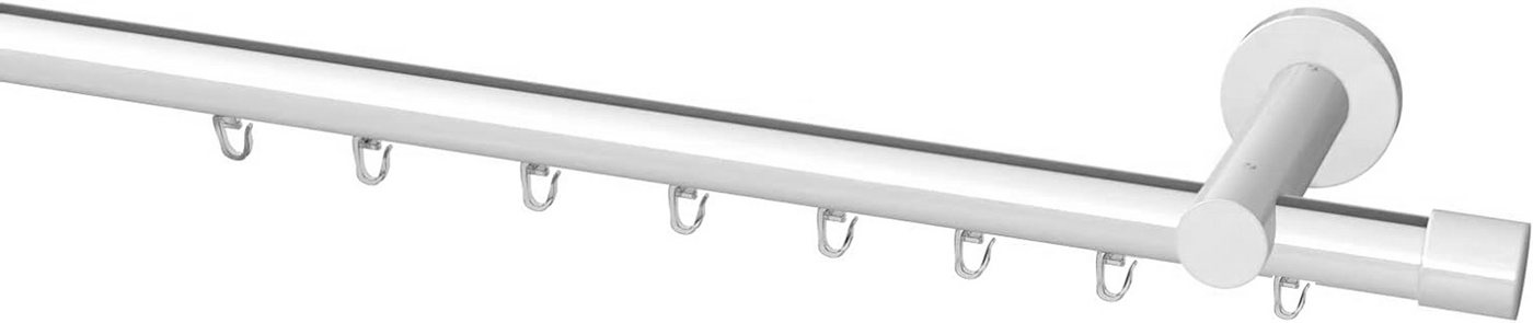 Garduna Gardinenstange Innenlauf System, Ø 20mm, mit X-Gleiter, kürzbar, Metall, 1-lauf, Innenlauf, komplett, hochwertig, Fixmaß, 20mm Vorhanstange – Bild 2 von 5