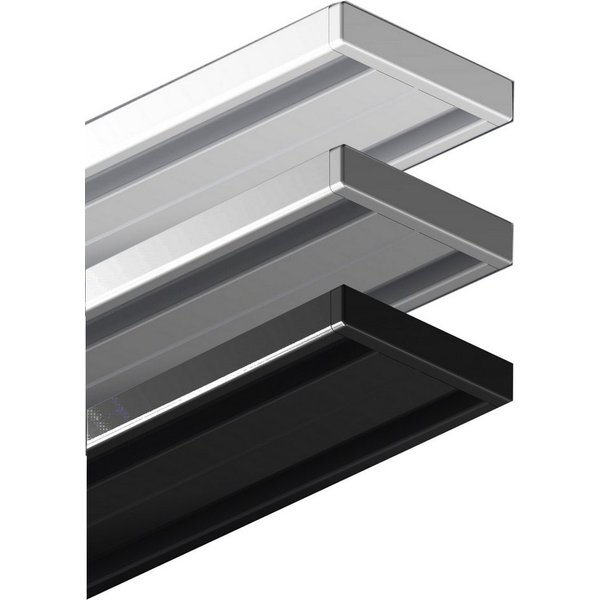 Garduna Vorhangschiene Wendeschiene, Aluminium, 1 oder 2-läufig, Aluminium