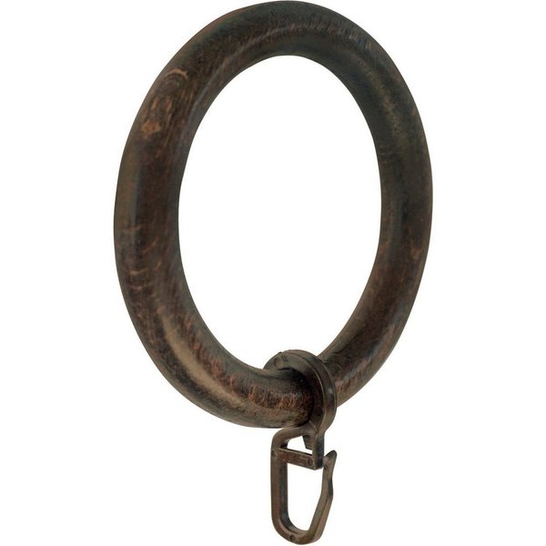 GARESA Gardinenring Holzring mit Haken, (20-St), für Durchmesser bis 35mm, einfache Montage