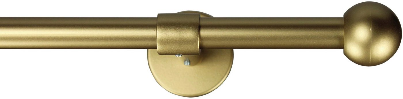 GARESA Gardinenstange BOLTI, Ø 16 mm, 1-läufig, Wunschmaßlänge, mit Bohren, verschraubt, Metall, Vorhanggarnitur, verlängerbar, Wandmontage, ohne Ringe – Bild 2 von 5