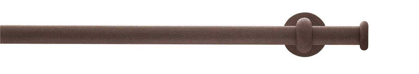 GARESA Gardinenstange ESPERANCA, Ø 16 mm, 1-läufig, Wunschmaßlänge, verschraubt, Metall, rustikale Vorhanggarnitur, verlängerbar, Eisen, Endkappe, mit Ringe – Bild 2 von 5