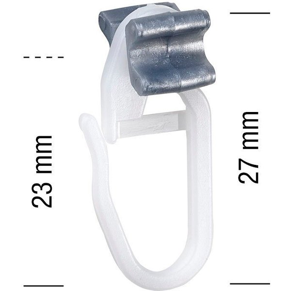 GARESA Klick-Gleiter X-Gleiter, Innenlaufsysteme, (Set, 100-St), für Innenlaufprofile, einfache Einfädelung, perfekter Lauf
