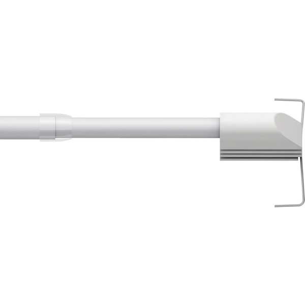 GARESA Scheibenstange ø 12 mm", Ø 12 mm, ausziehbar, ohne Bohren, geklemmt, Montage am Fensterrahmen, ausziehbar, Klemmfunktion, ohne Bohren
