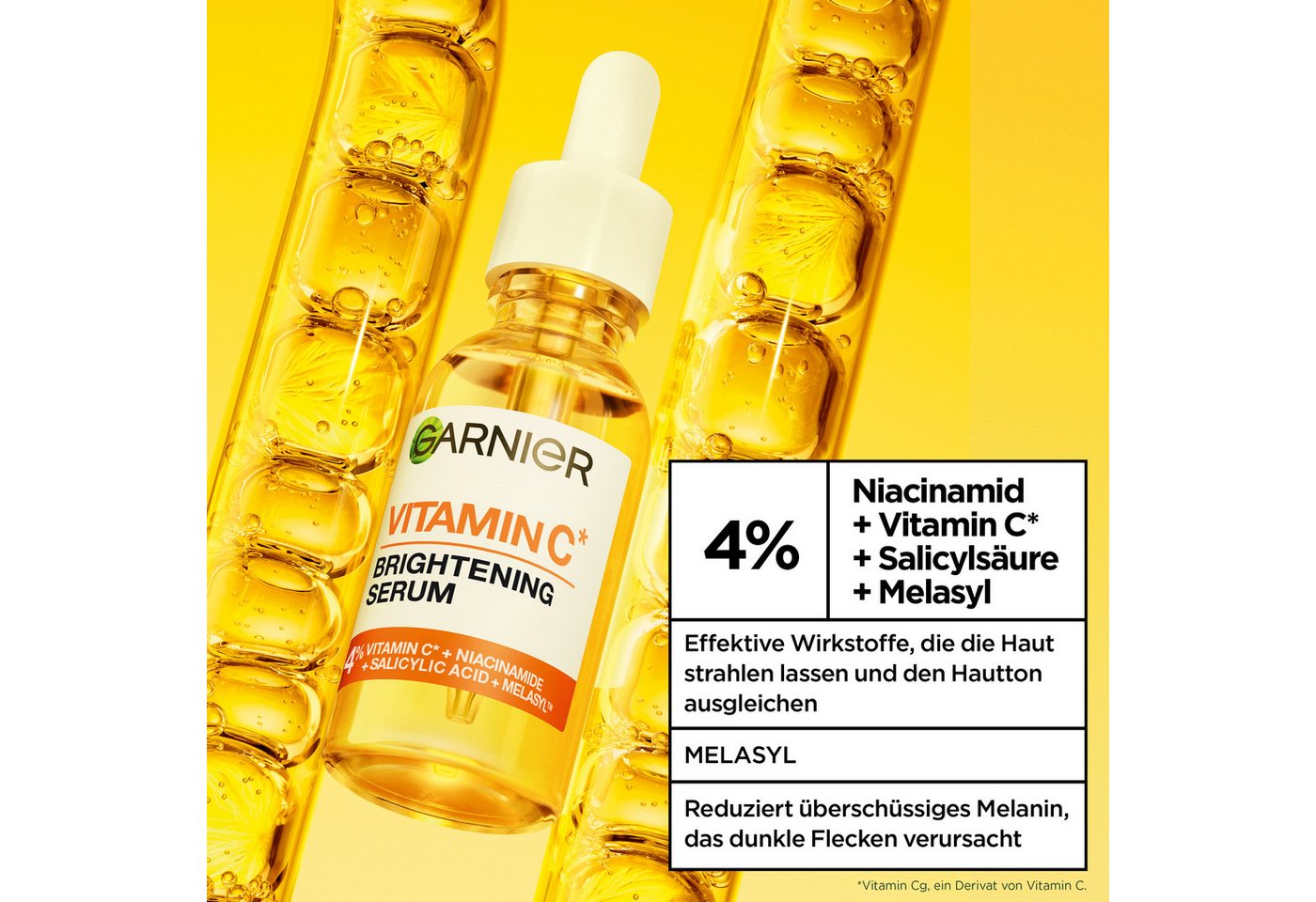 GARNIER Gesichtsserum SKIN ACTIVE VITAMIN C, mit Vitamin C Derivat – Bild 3 von 5