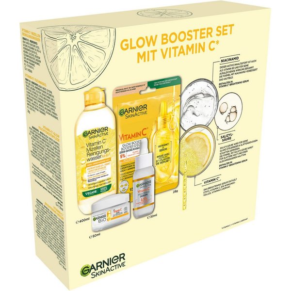 GARNIER Pflege-Set GESCHENKSET VITAMIN C, für das Gesicht, mit Vitamin C