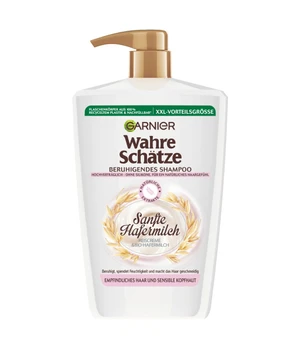 GARNIER Wahre Schätze Beruhigendes Shampoo Sanfte Hafermilch Haarshampoo · 1000 ml