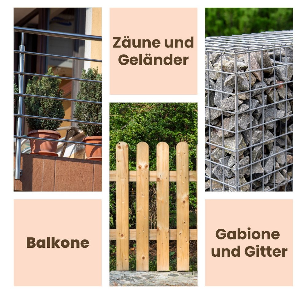 GarPet Blumentopf Hängender Blumentopf 4er Set Hängeblumentopf Blumentopf zum Einhängen – Bild 5 von 5