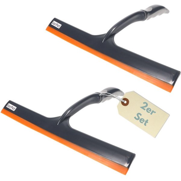 GarPet Duschabzieher 2er Set Glasabzieher mit Silikonlippe 30 cm Abzieher Dusche Abzieher