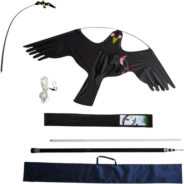 GarPet Vogel-Schreck Vogelscheuche Vogelabwehr Drache 6 Meter fliegender Falke Attrappe