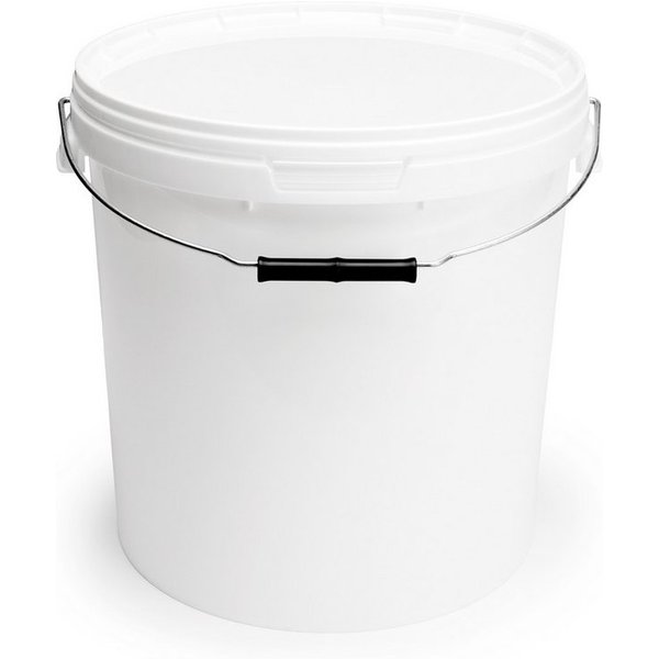 Garronda Putzeimer Eimer mit Deckel 20 L für Lebensmittel und Chemikalien GD-0116, (1-tlg), Weiß