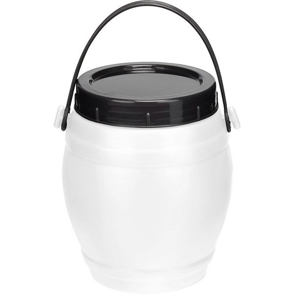 Garronda Regentonne 1,5L Behälter mit Deckel Weithalsfass BPA-frei GD-0086, Weiß, 1.5 l, (1-tlg), BPA-Frei