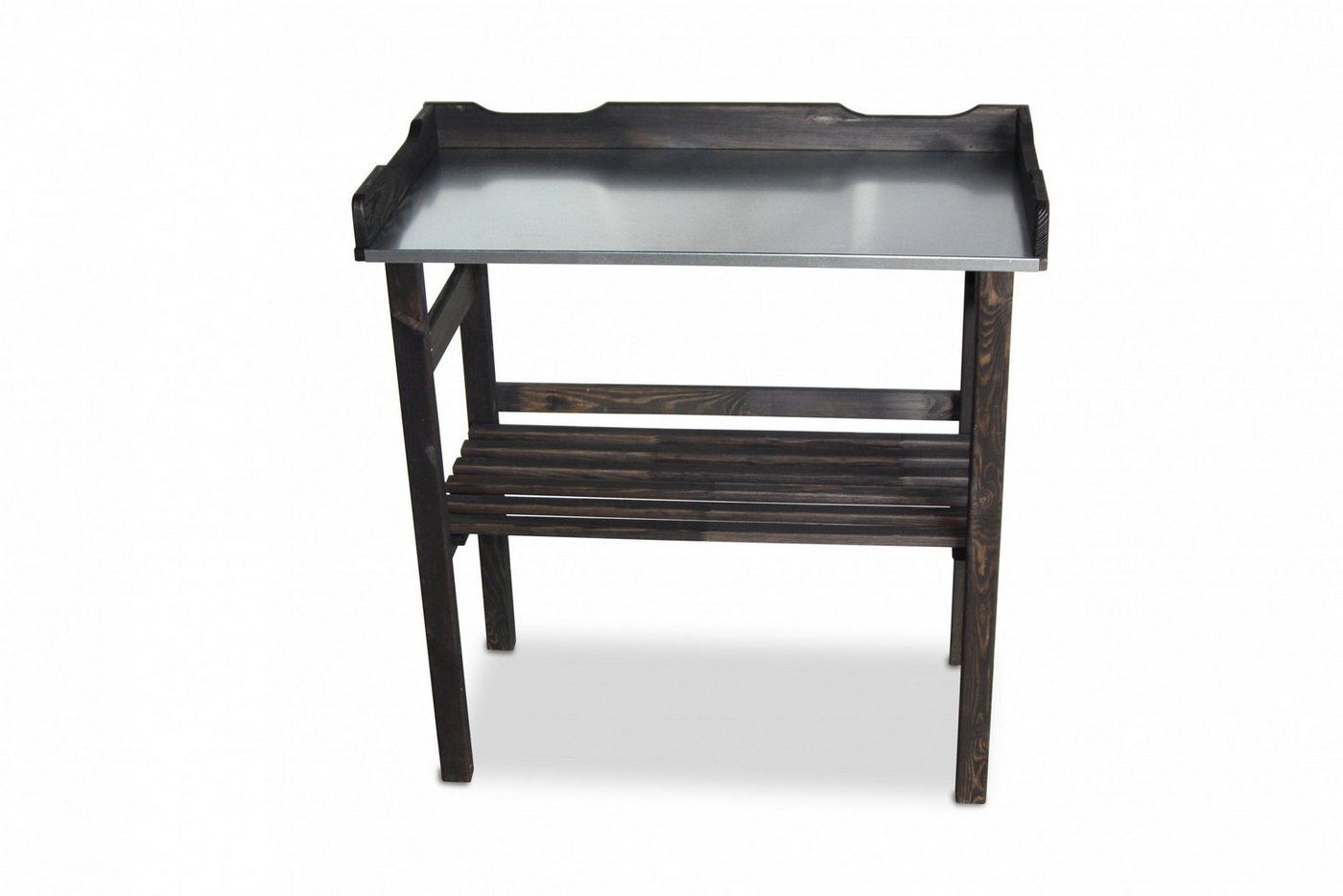 GartenDepot24 Pflanztisch Pflanztisch mit verzinkter Arbeitsplatte schwarz – Bild 4 von 5