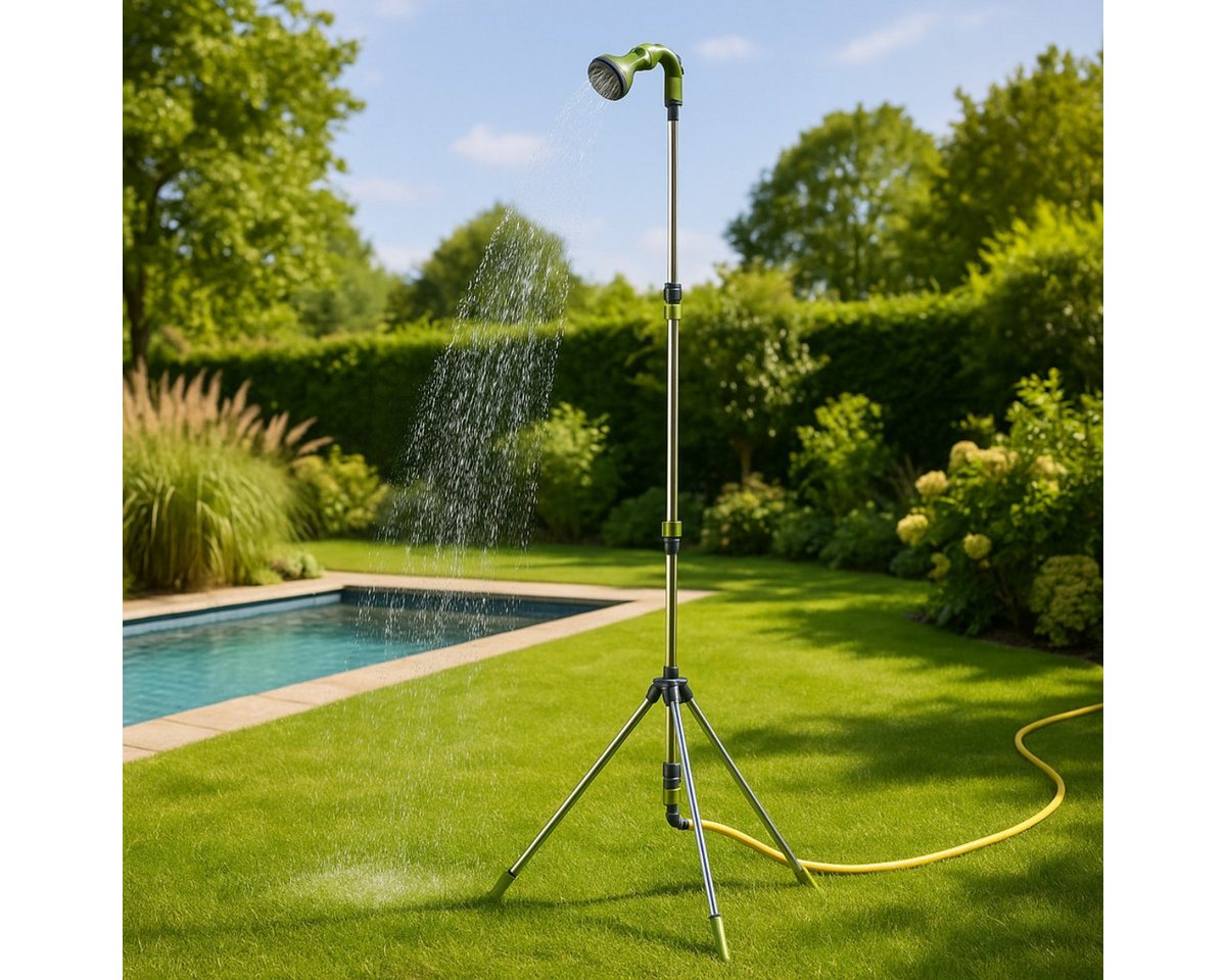 Kinzo Gartendusche Kinzo Gartendusche mit Stativ - Verstellbar bis 220 cm (1x Gartendusche) – Bild 5 von 5