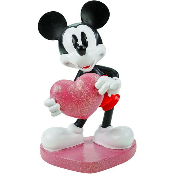 Disney Gartenfigur Disney Mickey Mouse in Love Offiziell lizenzierte Dekofigur 21x13 cm