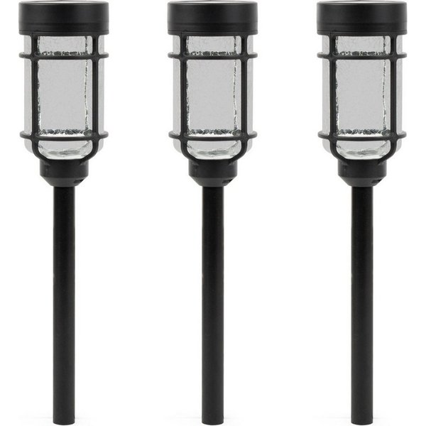Luxform Gartenleuchte Luxform Solar Catala, LED fest integriert, Warmweiß, LED-Gartenpfostenleuchte, aus Kunststoff und Glas, IP44
