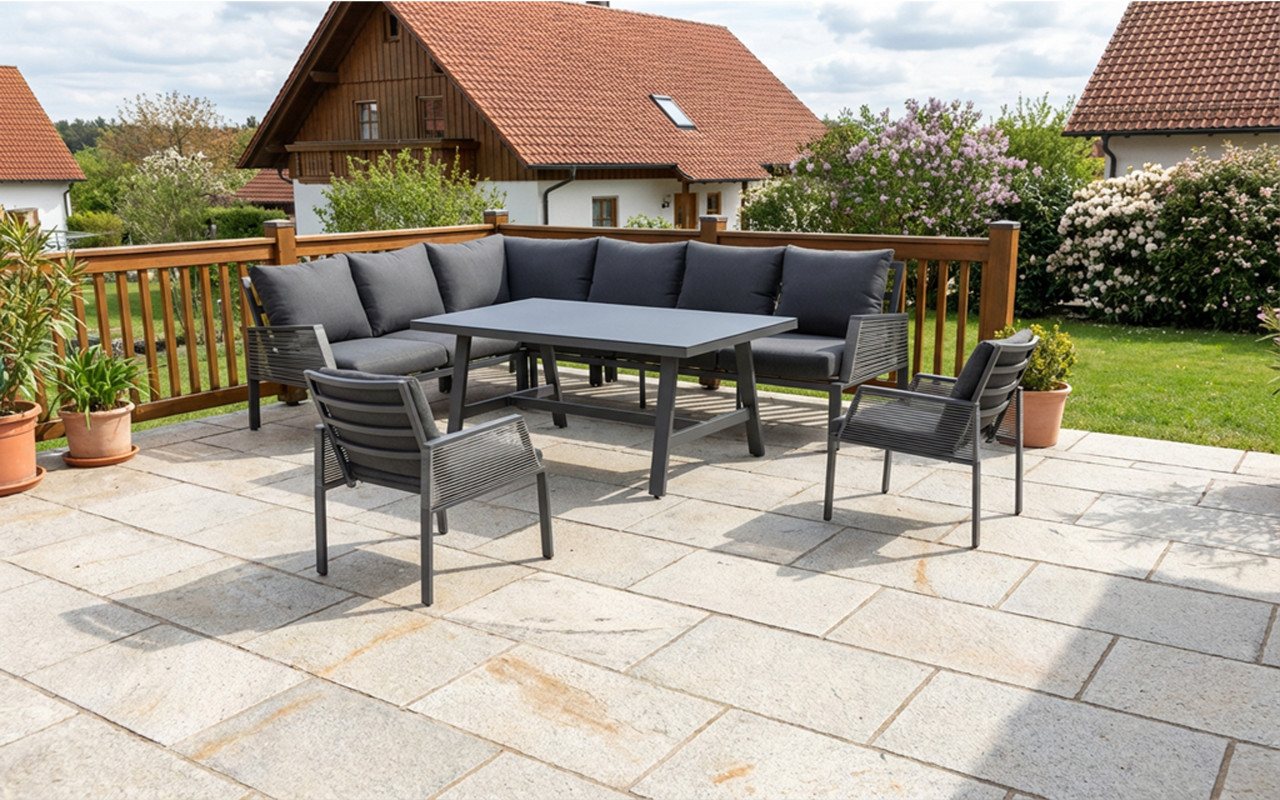 Primaster Gartenlounge-Set Primaster Gartenmöbel-Set Girona 8 Personen, Witterungsbeständig – Bild 4 von 5