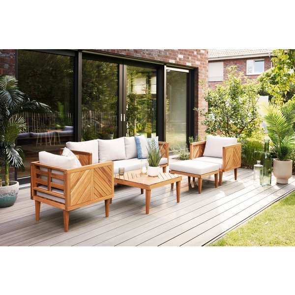 Primaster Gartenlounge-Set Primaster Gartenmöbel-Set Minori Akazienholz, Witterungsbeständig