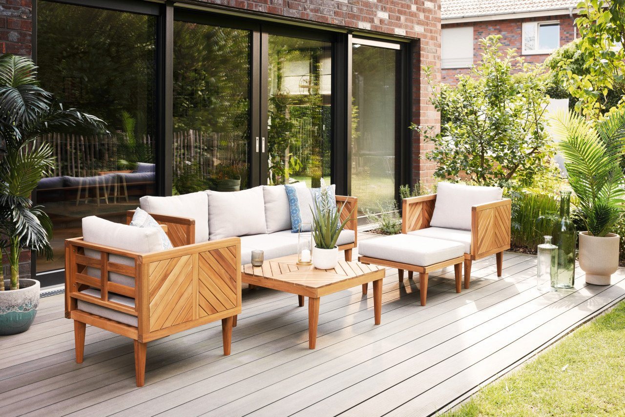 Primaster Gartenlounge-Set Primaster Gartenmöbel-Set Minori Akazienholz, Witterungsbeständig – Bild 5 von 5