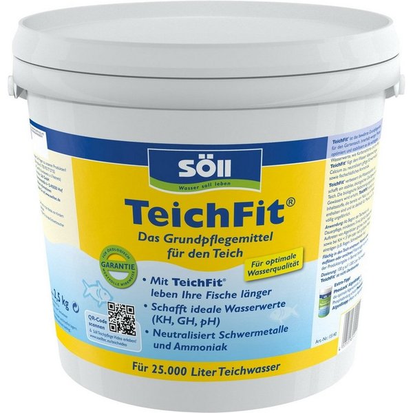 SÖLL Gartenpflege-Set Söll Teichpflege 2,5 Kg TeichFit Wasserstabilisierer für 25 Qbm