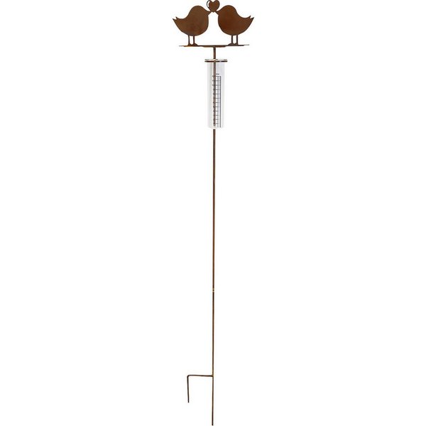 BADEKO Gartenstecker Badeko Gartenstecker Regenmesser mit Vogelpaar 130